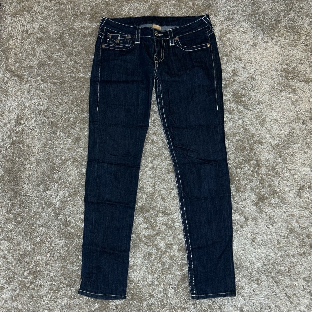 True Religion Women’s Dark Wash Skinny Jeans